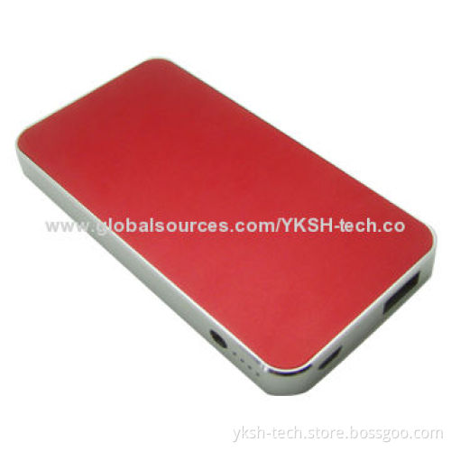 Power Bank, Suitable for iPhone 4, 4,600mAh, Comes in Dark Red
